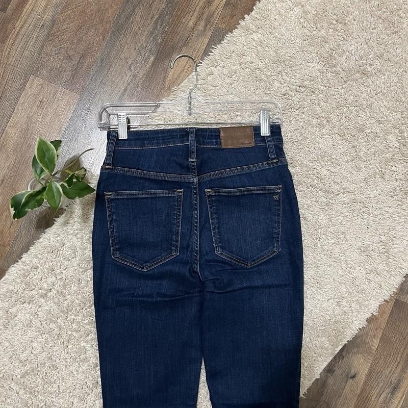 Madewell Size 24 Dark Wash Curvy High Rise Skinny Jeans