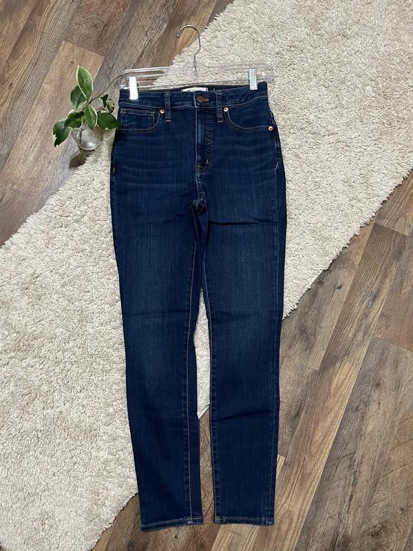 Madewell Size 24 Dark Wash Curvy High Rise Skinny Jeans