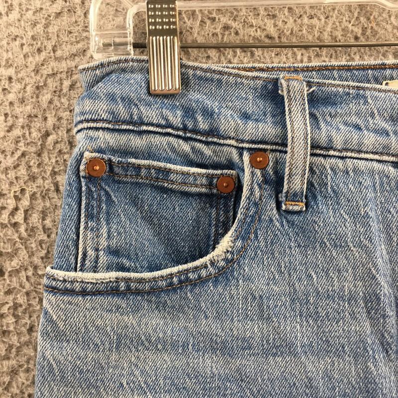 Madewell Skinny Jeans Womens (Actual 29X26) Blue Denim High Rise Light Wash Zip