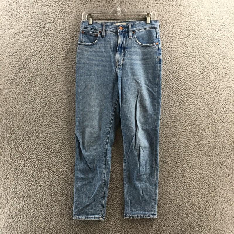 Madewell Skinny Jeans Womens (Actual 29X26) Blue Denim High Rise Light Wash Zip