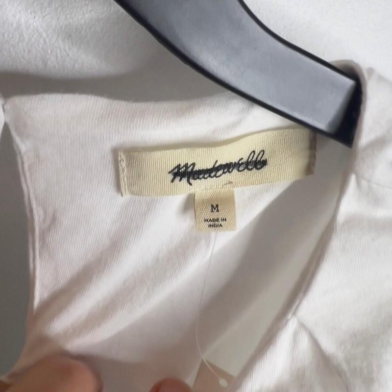 Madewell Sleeveless Crewneck Bubble Top White Size M NU852