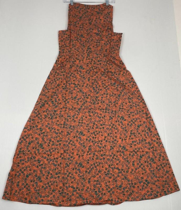 Madewell Stephanie Dress Twist-Front Midi Dress Floral Sunset Haze Size 14 NEW