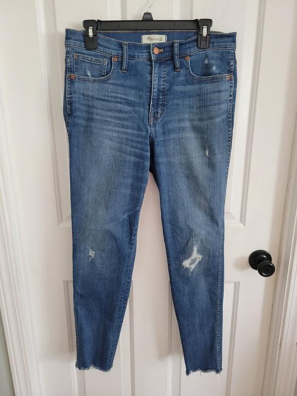 Madewell Women’s 9" High-Rise Skinny Raw Hem Jeans Size 29