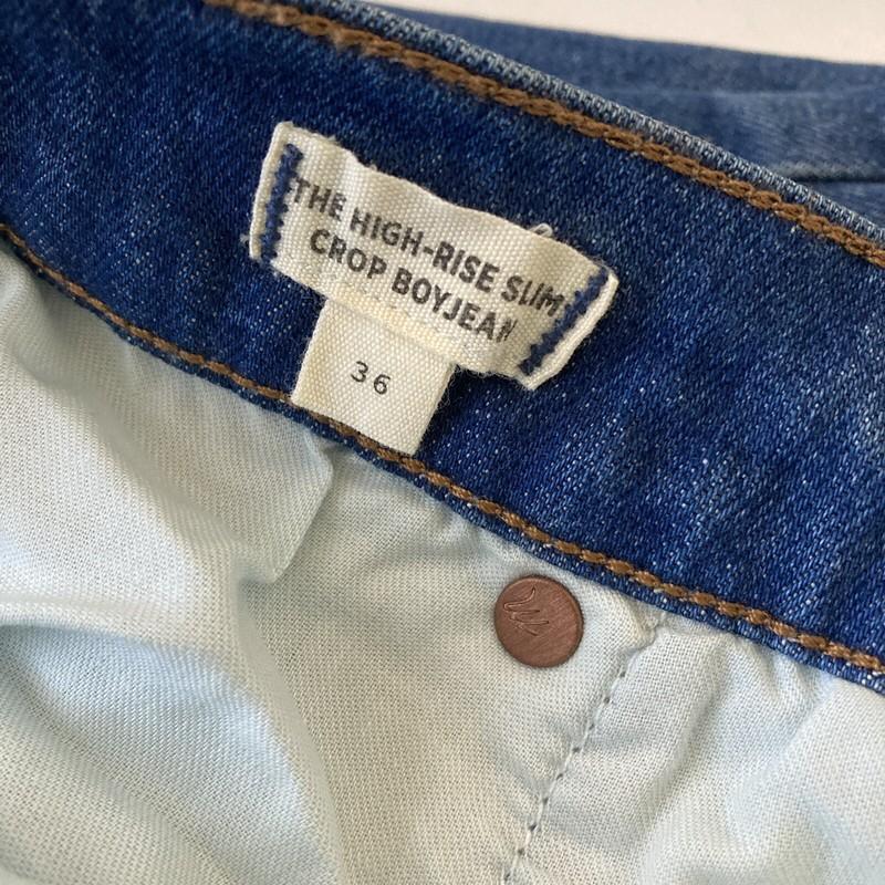 Madewell Women's Jeans Women's Size 36 Tall The High Rise Slim Crop Boyjean NWT