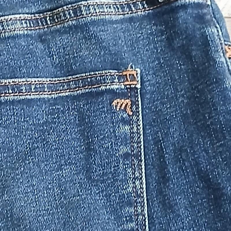 Madewell Womens Curvy Roadtripper Jeans Size 33 Dark Wash Denim Cotton Blend