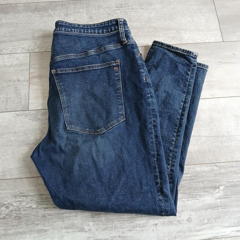 Madewell Womens Curvy Roadtripper Jeans Size 33 Dark Wash Denim Cotton Blend