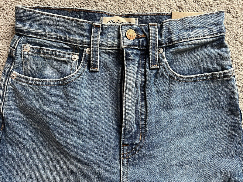 Madewell Womens Tall Balloon Jeans Grandile Wash 23T (Meas. 25) NJ383 High Rise