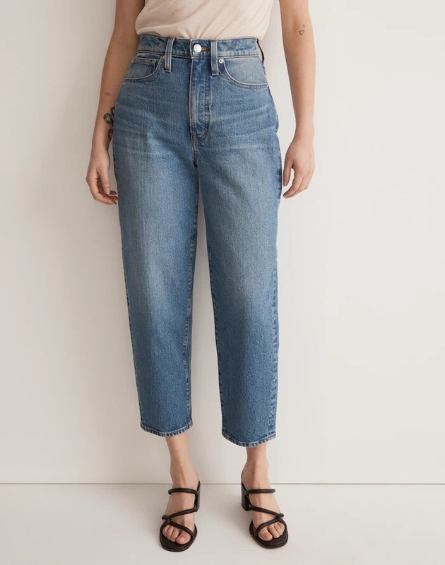 Madewell Womens Tall Balloon Jeans Grandile Wash 23T (Meas. 25) NJ383 High Rise