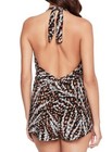 Magicsuit BLACK/MULTI Natural Wonder Bianca Romper One Piece Swimsuit US 16