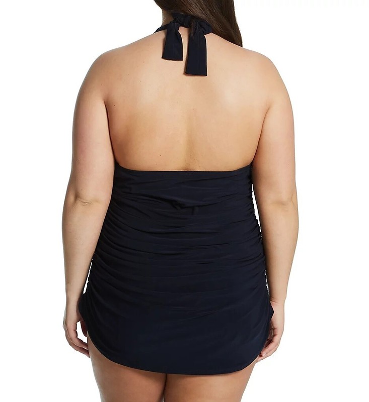 Magicsuit BLACK Plus Size Solids Yvonne Swim Dress US 18W