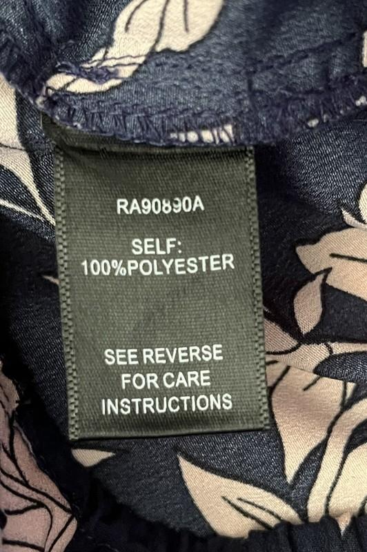 Mahina Strapless Tube Top Floral Romper With Pockets Women’s Size Medium