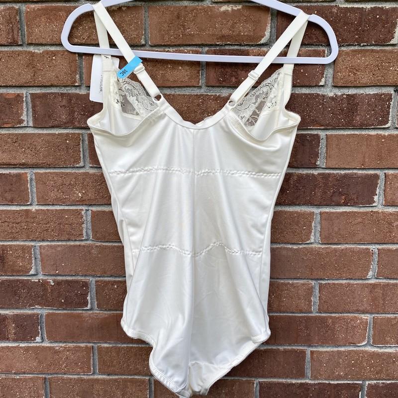 Maidenform Body Briefer All Around Lace Shape Wear Firm Control Unlined Size 38C