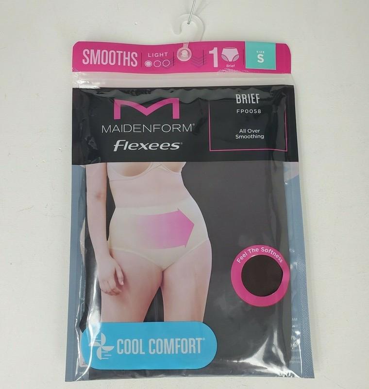 Maidenform Flexees Women's Brief Cool Comfort size Small Dark Brown New Sealed