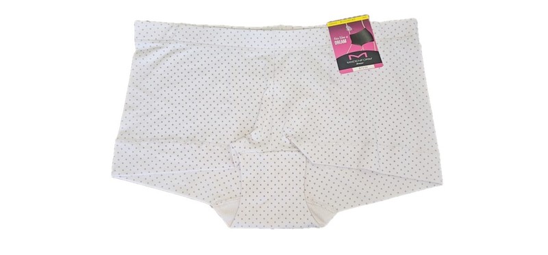 Maidenform Women's Underwear Cotton Blend Lavender Dots Dream Boyshort Panty