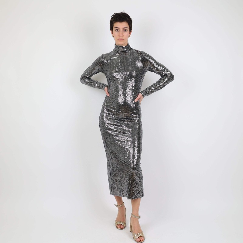 Maje Silver Jumpsuit UK Size 8
