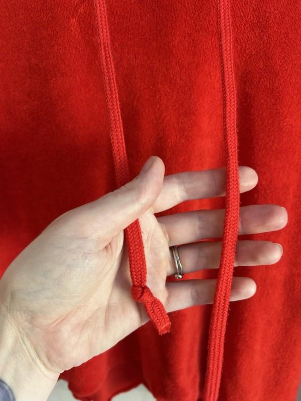 Majestic Filatures Chenille Hoodie Scarlet Red Luxury 2 S Capsule Paris Relaxed