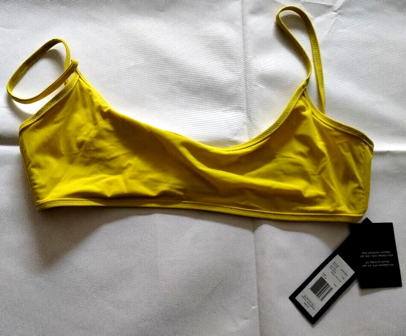 Marc Jacobs Swimwear Disco Yellow Swim Top Size S/P