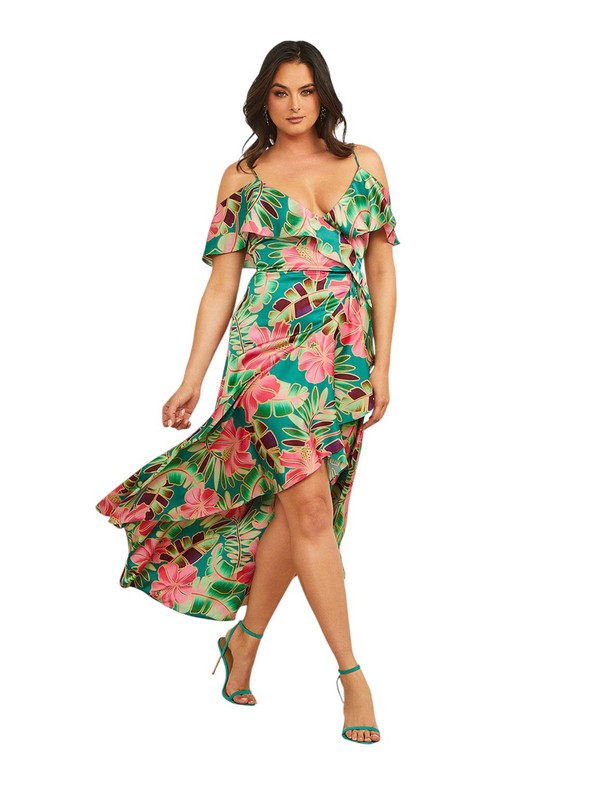Marciano By Guess Women's Paradiso Wrap Midi Dress