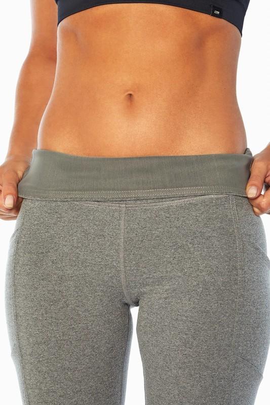 Marika Heather Gray Olivia Side Pocket Tummy Control Bermuda Biker Shorts XL NEW