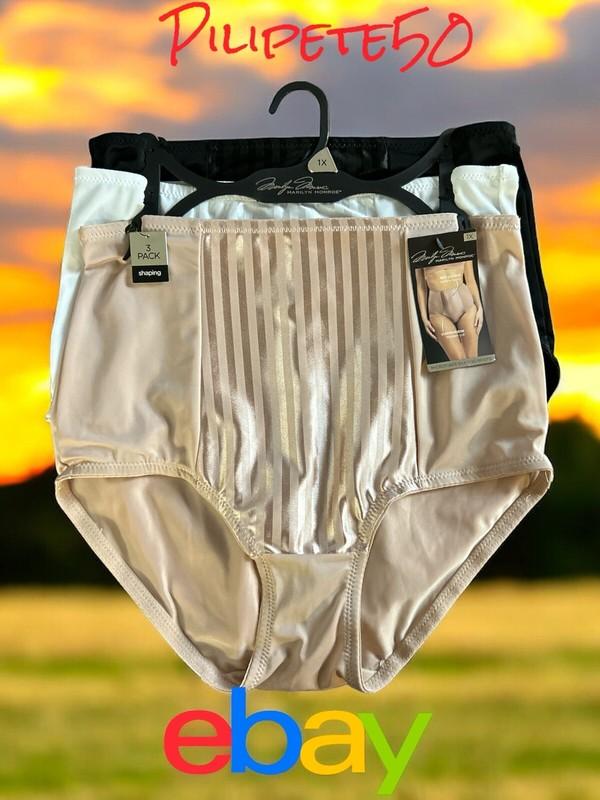 MARILYN MONROE~ 3 Pack MICROFIBER SHAPING BRIEFS ~MM7048~ALL SIZES~GREAT FIT
