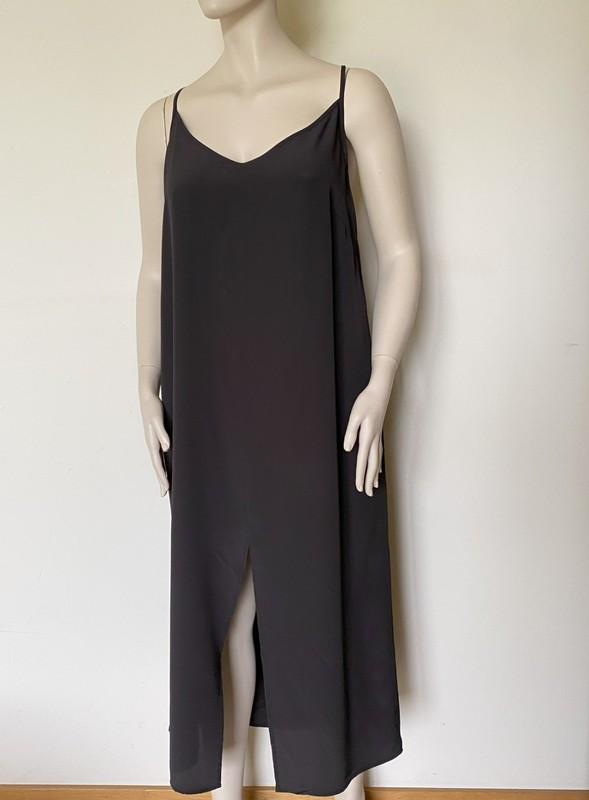 MARINA RINALDI 100% SILK Shirt Dress Size MR 27 18W US 48 DE 56 IT