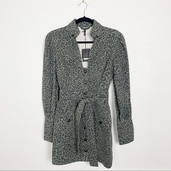 Marissa Webb Mera Leopard Dress XS