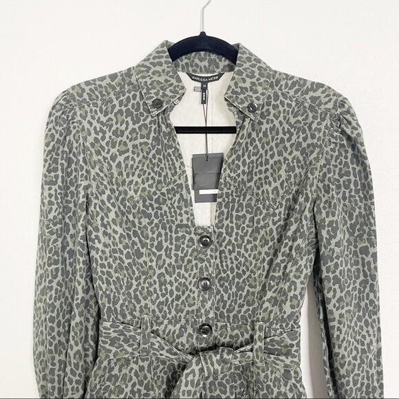 Marissa Webb Mera Leopard Dress XS