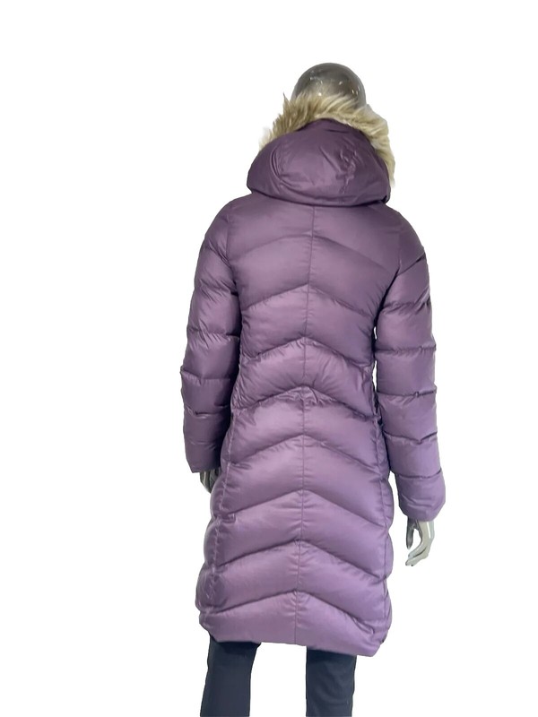 Marmot Montreaux Women's Coat Purple Size X-Small 700 Fill Fur Trim Hood