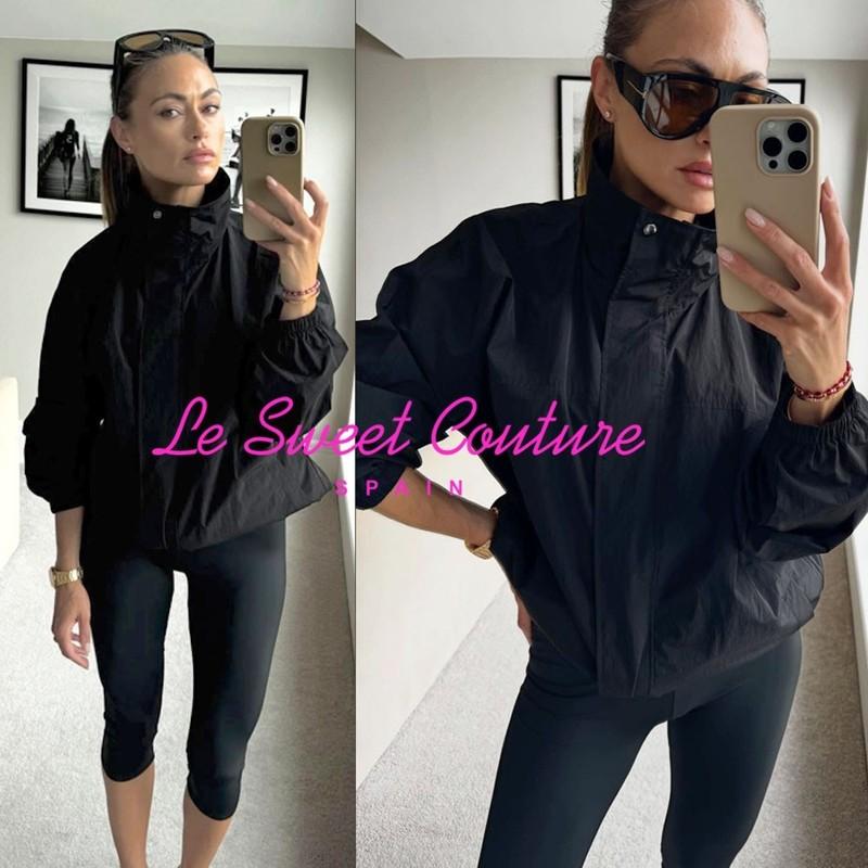 MASSIMO DUTTI WOMAN NWT FW25 High neck technical puffer jacket BLACK 6784/509