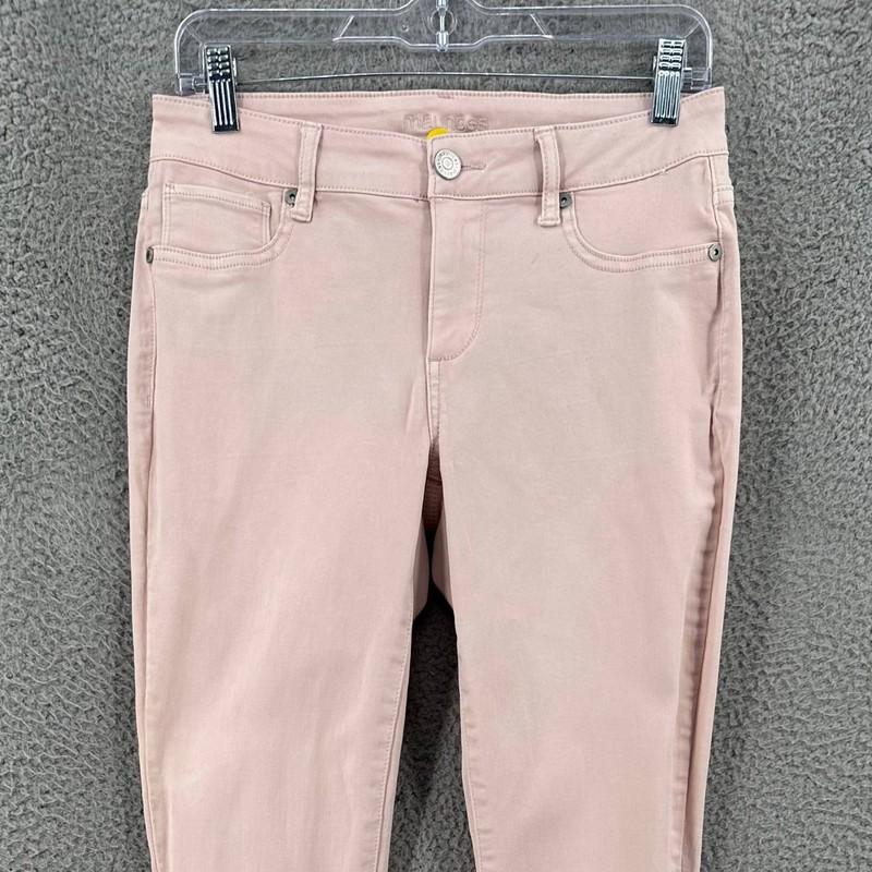 Maurices Skinny Jeans Women's Size Medium Regular Fit Stretch Pink Denim 11064