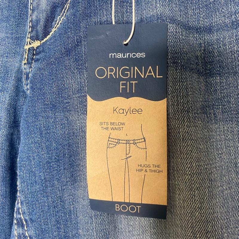 Maurices Womens Original Fit Kaylee Bootcut Jeans Long 7/8 Medium Wash Denim NWT