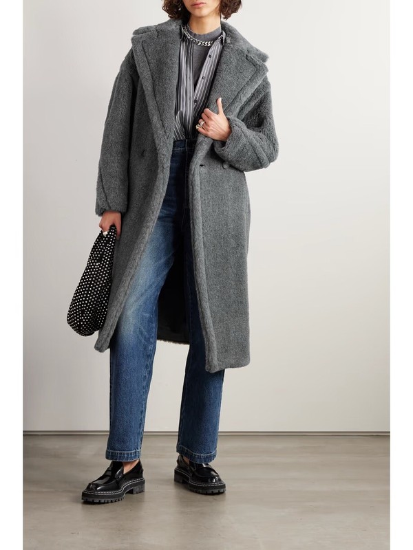 MAX MARA Teddy Bear Icon Coat Grey Size XS Orig. $4390 NWT
