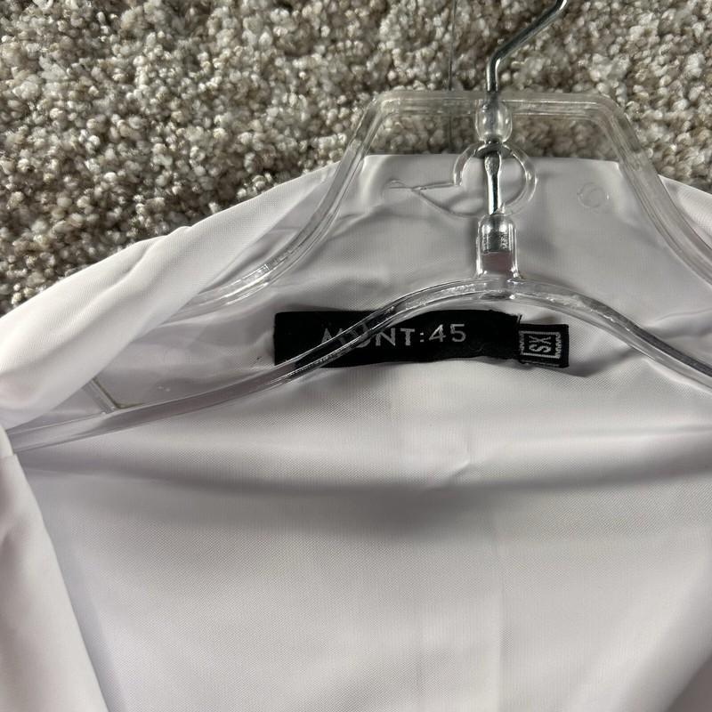 Mdnt 45 Top Cropped Jacket Women’s Size Xs White