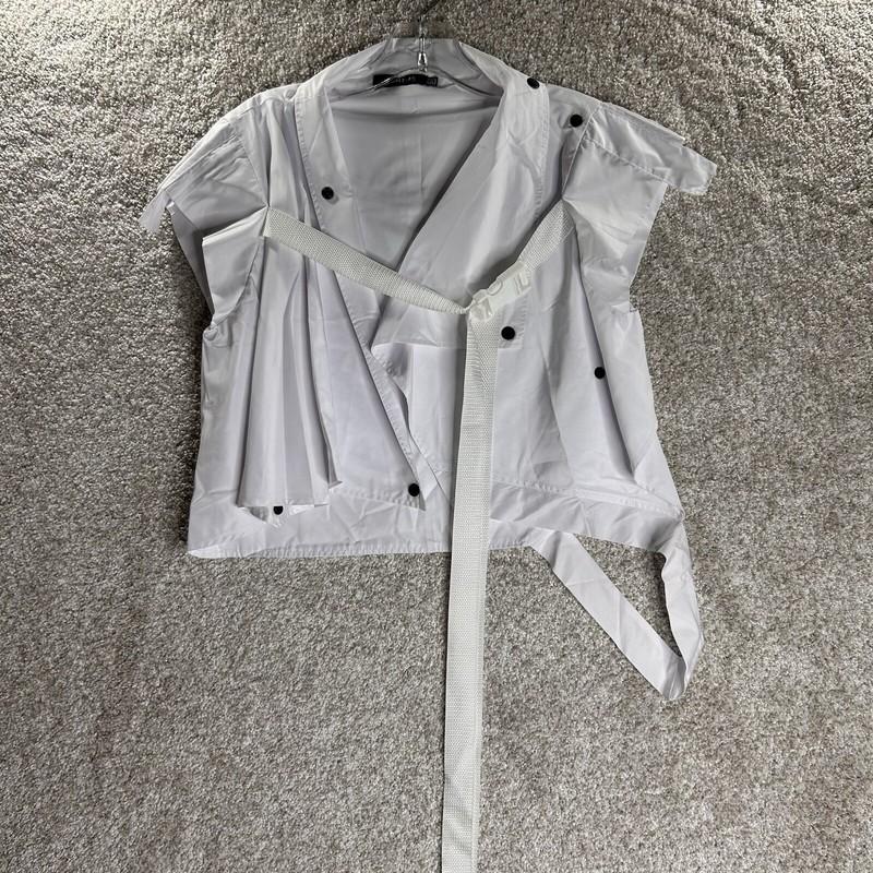 Mdnt 45 Top Cropped Jacket Women’s Size Xs White
