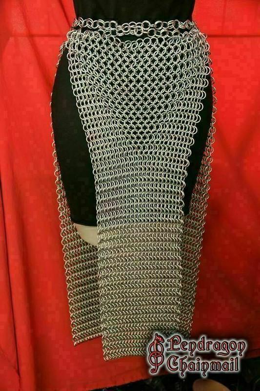MEDIEVAL CHAINMAIL SKIRT ALUMINUM BUTTED SKIRT STANDRAD SIZE