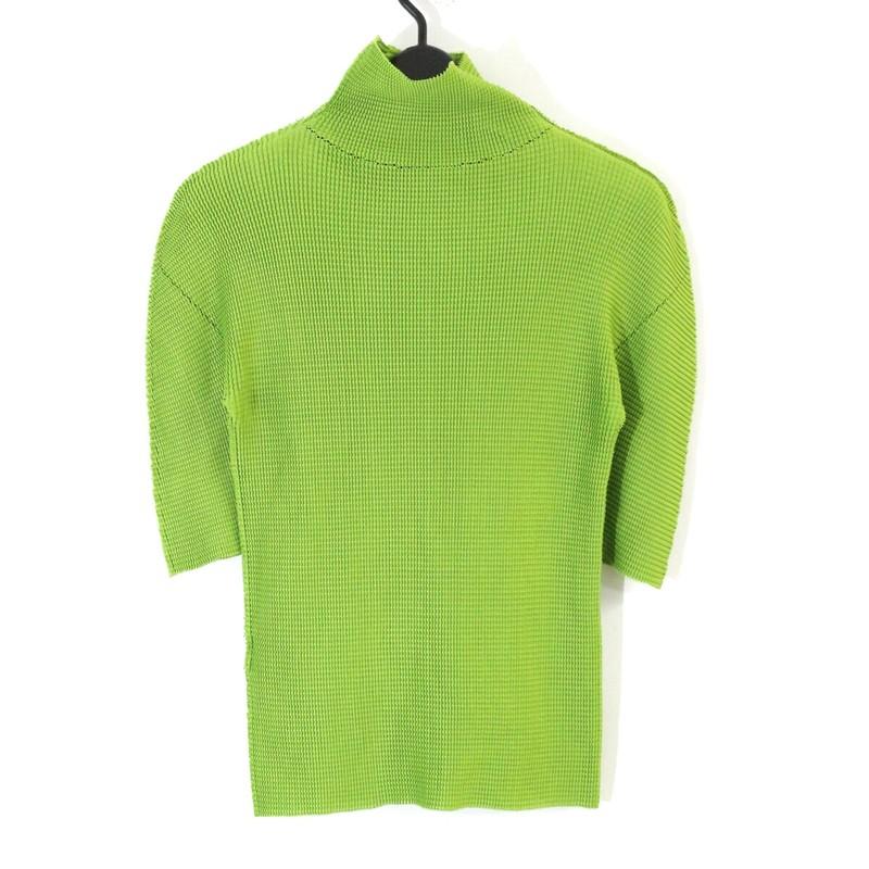 Meisy Miyake A-POC Inside Stretch Pleated High Neck Top Japan
