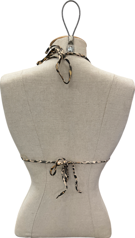 Melissa Odabash Brown Costa Top Cheetah Print UK 8