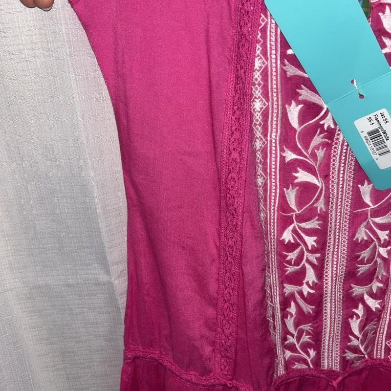 Melissa Odabash JAZ Pink Cover-Up Mini Dress Swimwear SMALL New NWT