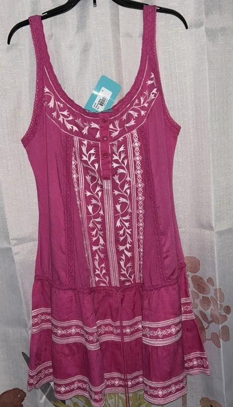 Melissa Odabash JAZ Pink Cover-Up Mini Dress Swimwear SMALL New NWT