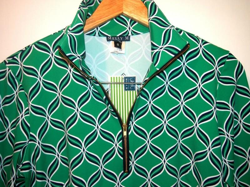 Melly M Long Sleeve Zip Front Dorset Dress NWT Size Small $195 Hannah Green