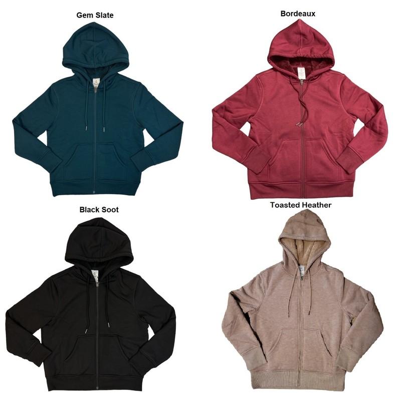 Member's Mark Women's Full-Zip Super Soft Bonded Sherpa Lined Jacket