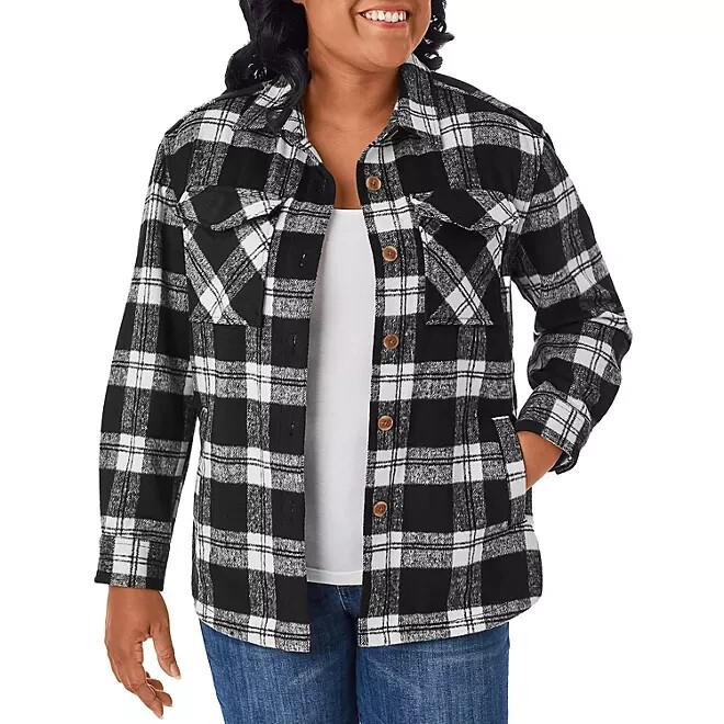 Member's Mark Women's Plaid Shacket Size XS Black