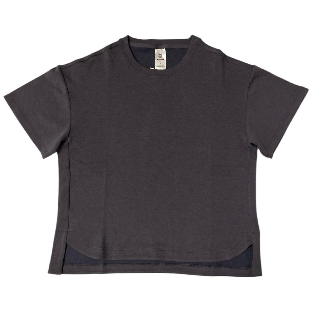 Member's Mark Women's Relaxed Fit Drop-Tail Hem Sandwash Short Sleeve Tee