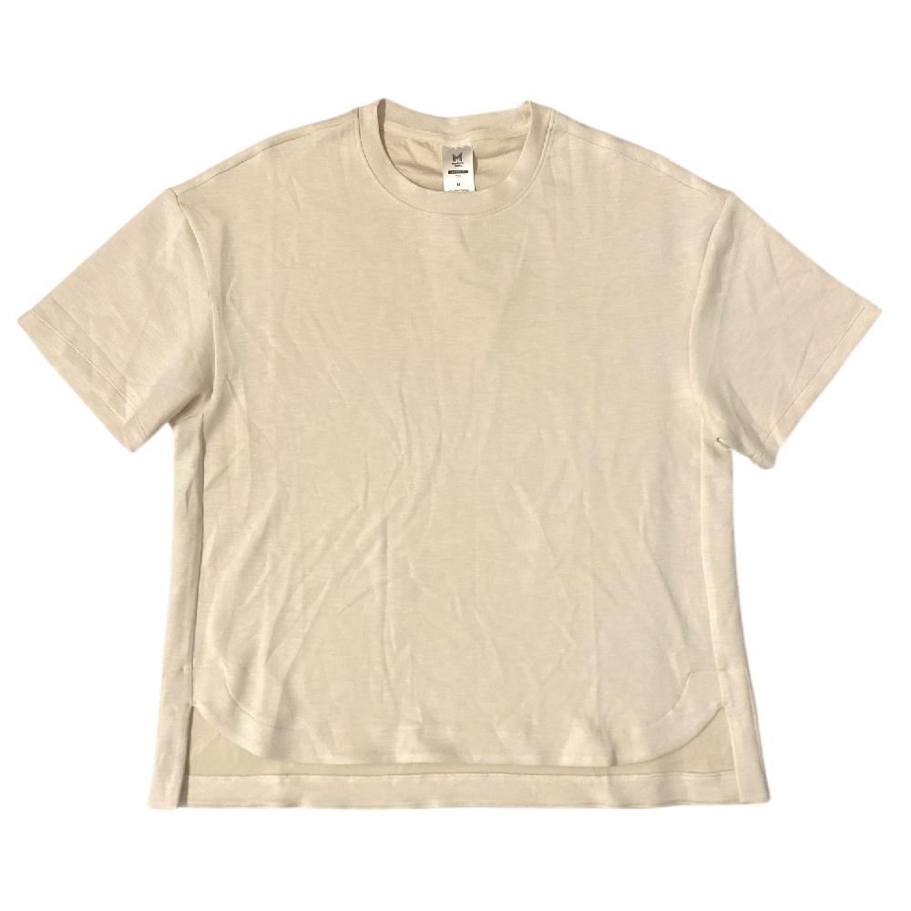 Member's Mark Women's Relaxed Fit Drop-Tail Hem Sandwash Short Sleeve Tee