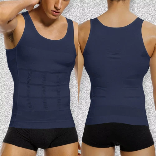Men's Chest Compression Shirt To Hide Gynecomastia Moobs Shapewear Vest Tank Top