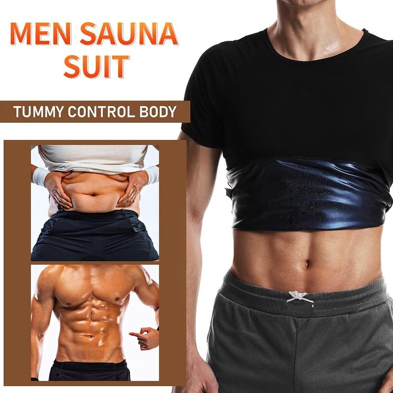 Men's Sauna Vest Heat Trapping Sweat Waist Trainer Body Shaper - Gym Workout Top
