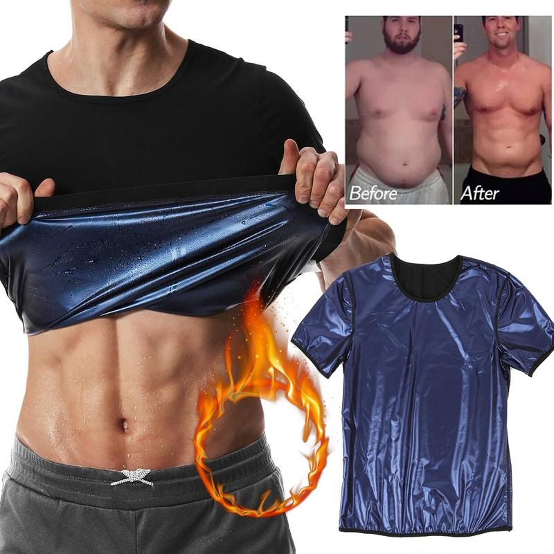 Men's Sauna Vest Heat Trapping Sweat Waist Trainer Body Shaper - Gym Workout Top