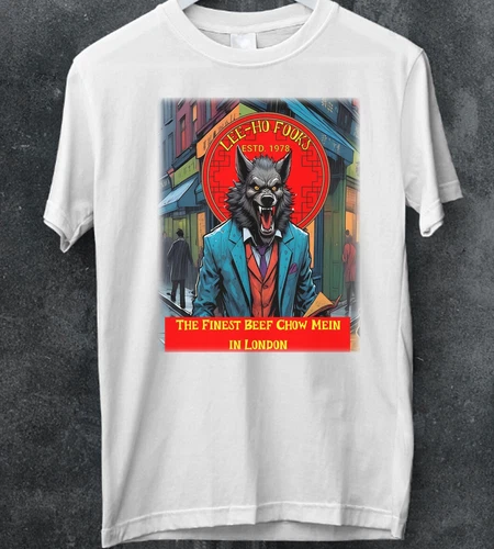 Men's T-Shirt Warren Zevon Inspired 70's classic Rock Werewolf T-Shirt