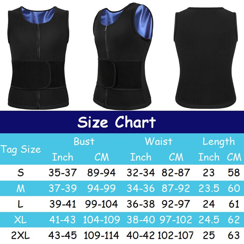 Men Sauna T-Shirt Heat Trapping Sweat Compression Vest Workout Sport Shaper Tops