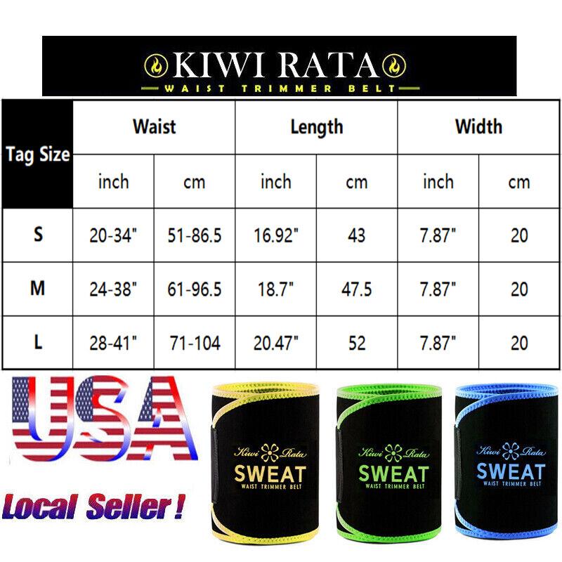 Men Sauna Waist Trimmer Ab Trainer Belt Weight Loss Sweat Enhancer Shaper Girdle